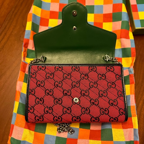 New With Tags 100% Authentic Gucci Marmont Multicolor Bag GG Rare! - Picture 4 of 11